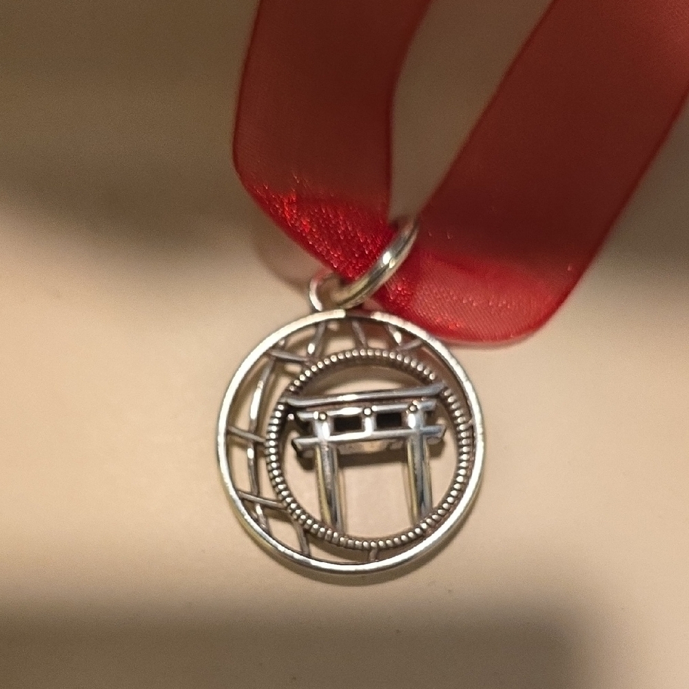 NWOT Brighton Silver Torii Gate Pendant